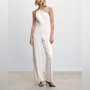 Mango | Asymmetrical Jumpsuit with Metal Detail